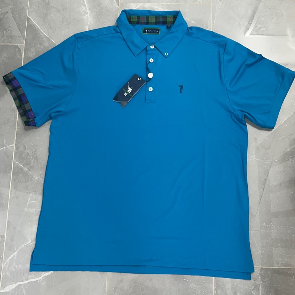 William Murray Golf Polo Shirt Light Blue Nee with tags Size XL